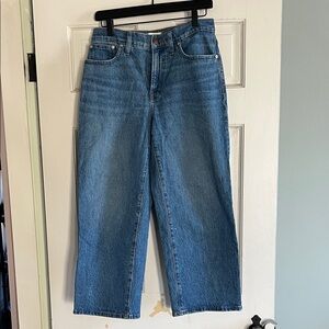 Madewell Blue Wide Leg Jeans